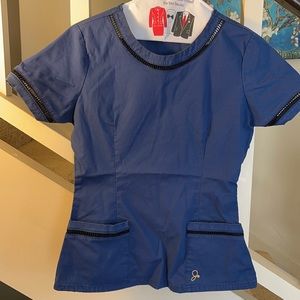 Stylish blue scrubs by Jaannu